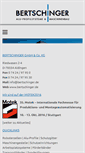 Mobile Screenshot of bertschinger.de